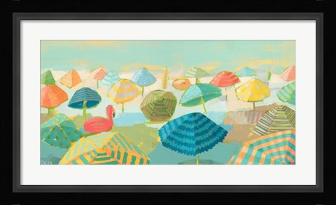 Framed Flamingo Float Print