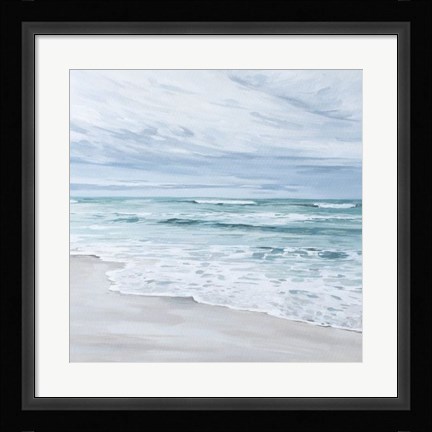 Framed Neutral Beach Print