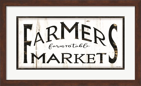 Framed Farmer&#39;s Market I Print