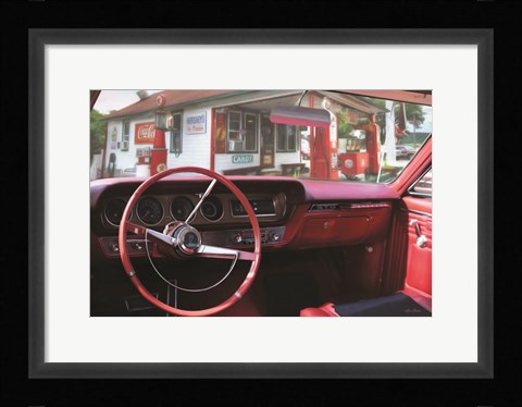 Framed Pontiac GTO Pitstop Print