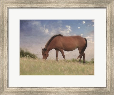Framed Assataegue Horse Print