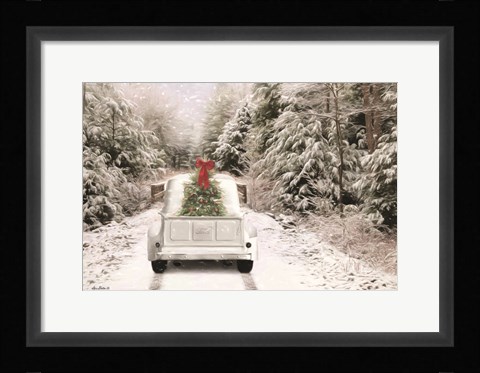 Framed Picking Up the Tree Print