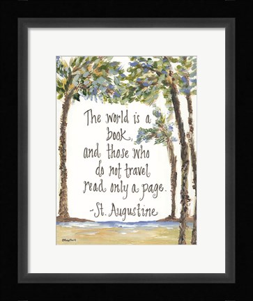 Framed Travel St. Augustine Print