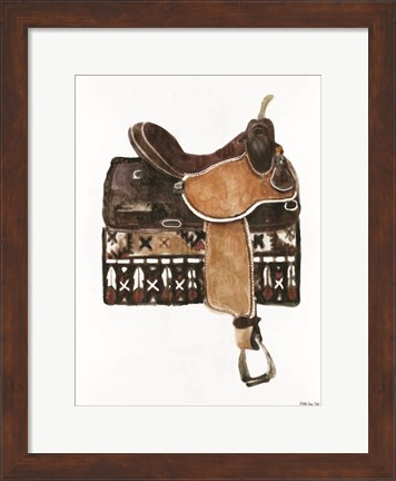 Framed Saddle 1 Print