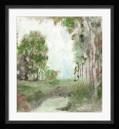 Framed Land Amongst the Woods Print