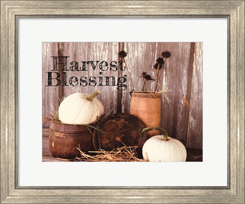 Framed Harvest Blessings Print
