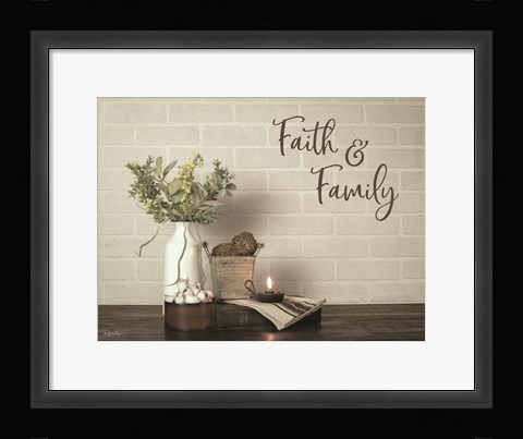 Framed Faith &amp; Family Print