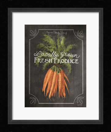 Framed Fresh Carrots Print