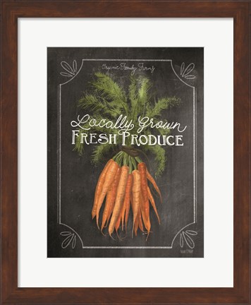 Framed Fresh Carrots Print