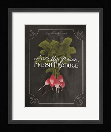 Framed Fresh Radishes Print