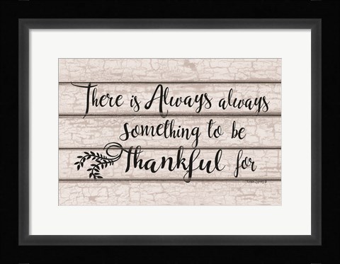 Framed Always Thankful Print