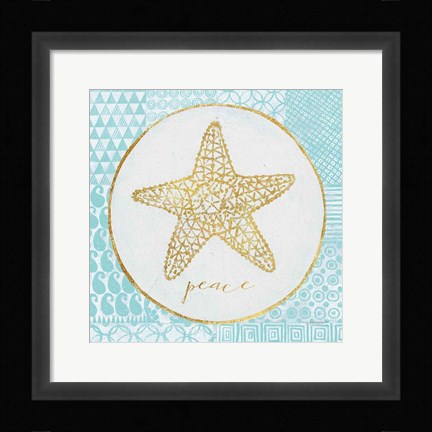 Framed Christmas Shells IV Print