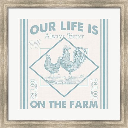 Framed Vintage Farmhouse III Print