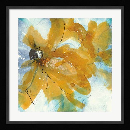 Framed Amber Blue II Print