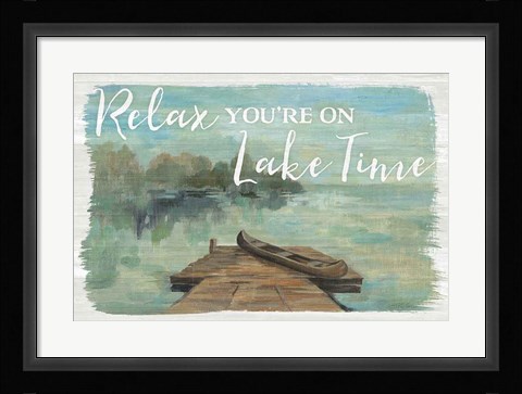 Framed Lakeside Retreat II Print
