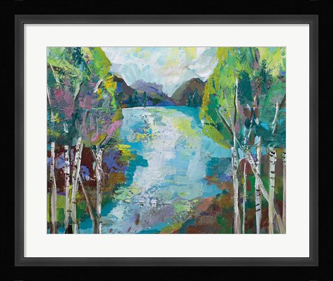 Framed Birch Pond Print
