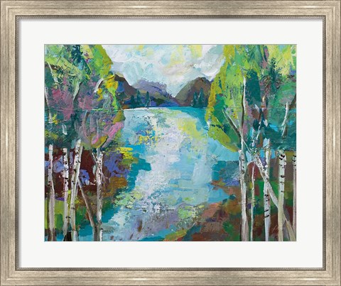 Framed Birch Pond Print