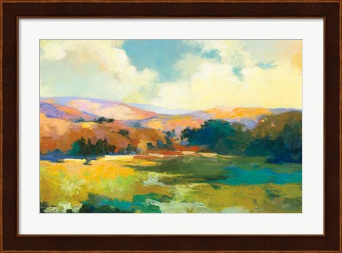 Framed Daybreak Valley Crop Print