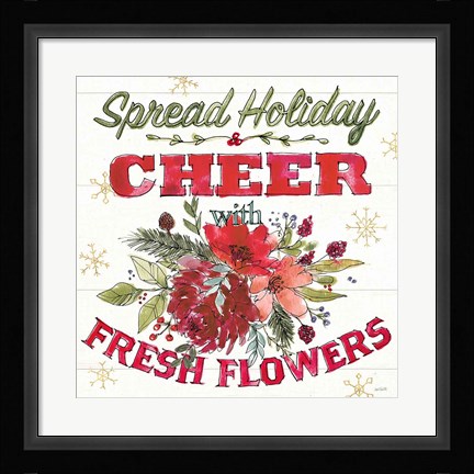 Framed Lighthearted Holiday VI Print