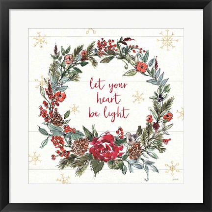 Framed Lighthearted Holiday IV Print