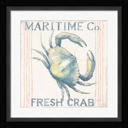 Framed Floursack Nautical III Sq Print