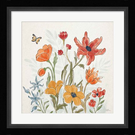 Framed Spiced Petals II Print