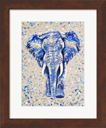 Framed Peanut Elephant Print