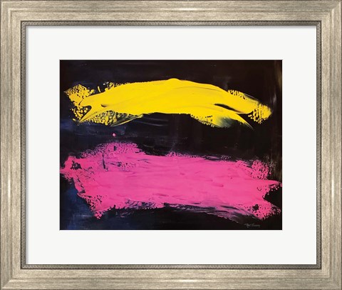 Framed Bright Abstract landscape Print