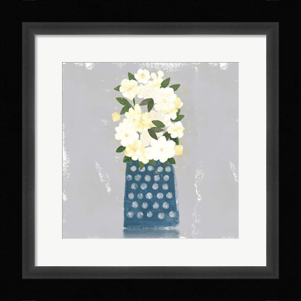 Framed Contemporary Flower Jar I Print
