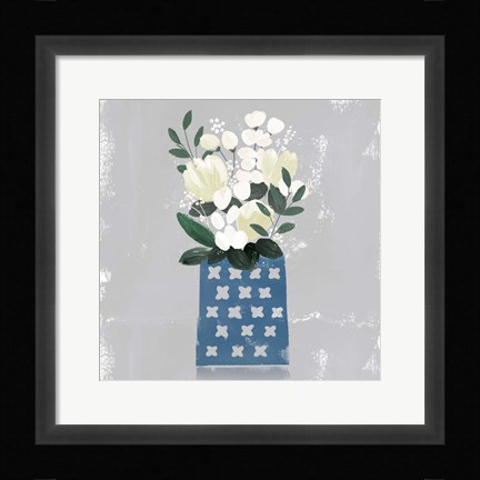 Framed Contemporary Flower Jar III Print