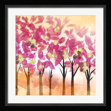Framed Pink Trees Print