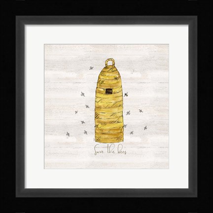Framed Bee's Life VIII-Save the Bees Print