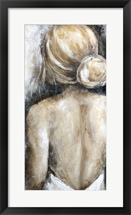 Framed Looking Away Blonde Print