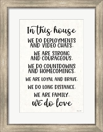 Framed In This House Military Print