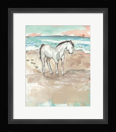 Framed Sea Horse Print