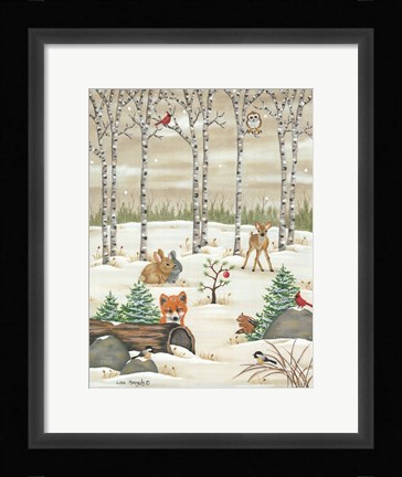 Framed Woodland Critters Print