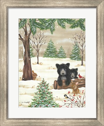 Framed Bears &amp; Bunnies Print
