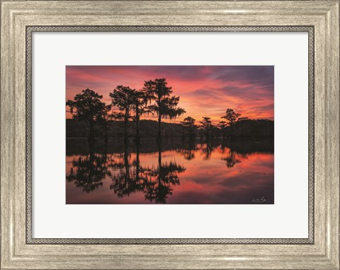 Framed Swamp on Fire Print