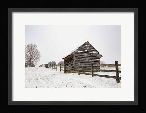 Framed Coming to the Barn Print
