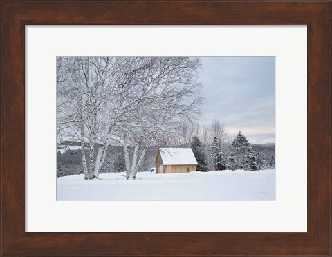 Framed Barn with a View Print