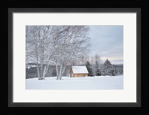 Framed Barn with a View Print