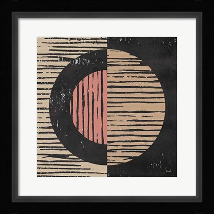 Framed Primitive I Terra Cotta Print