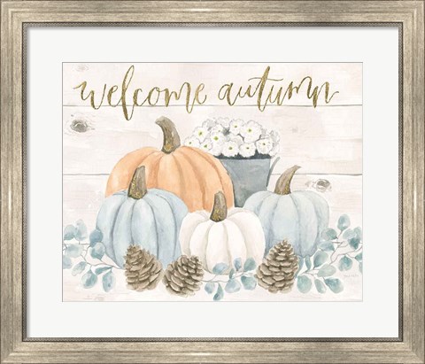 Framed Welcome Autumn Print