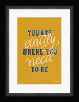 Framed Encouraging Words - Exactly Print