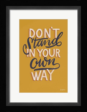 Framed Encouraging Words - Stand Print