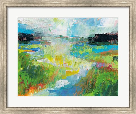 Framed Misty River Print
