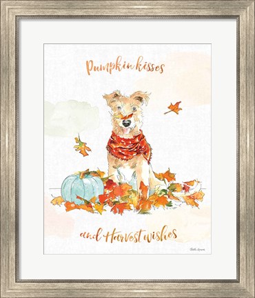 Framed Harvest Dogs II Print