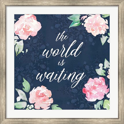 Framed Moroccan Bouquet IV Print