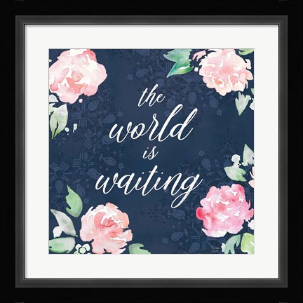 Framed Moroccan Bouquet IV Print