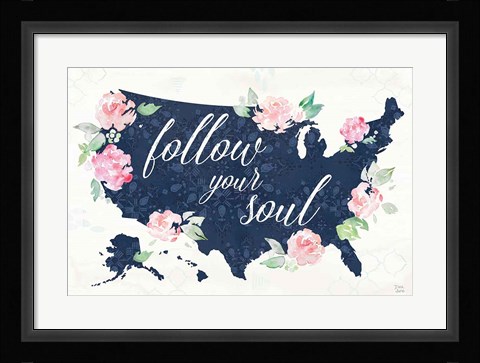 Framed Moroccan Bouquet II Print